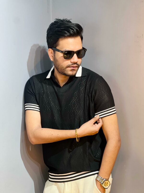 Luxury Knitted Short-sleeve Polo